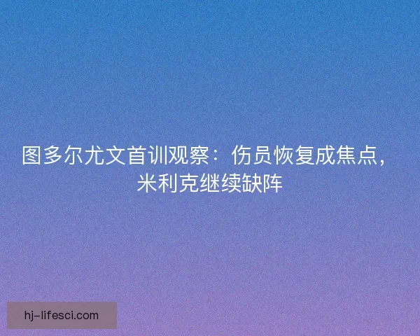 图多尔尤文首训观察：伤员恢复成焦点，米利克继续缺阵